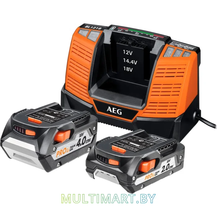 Аккумулятор с зарядным устройством AEG Powertools SETLL18X02BL2 (4932459176)